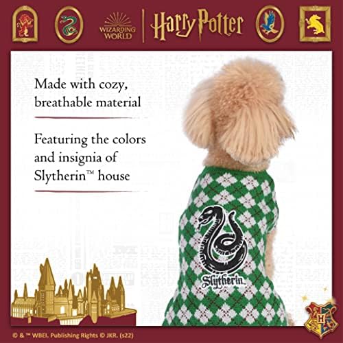 הארי פוטר: סוודר חיות מחמד של סלית'רין - גודל קטן | תלבושות של הארי פוטר לכלבים | הארי פוטר ביגוד ואביזרים